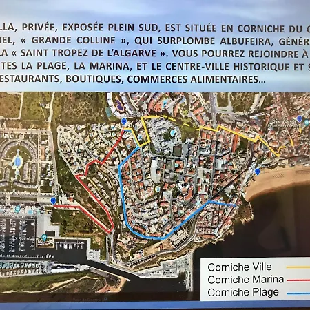 Corniche, Privee, 4 Suites, Vue Mer, Piscine Au Sel, Chauffee Et Couverte Albufeira